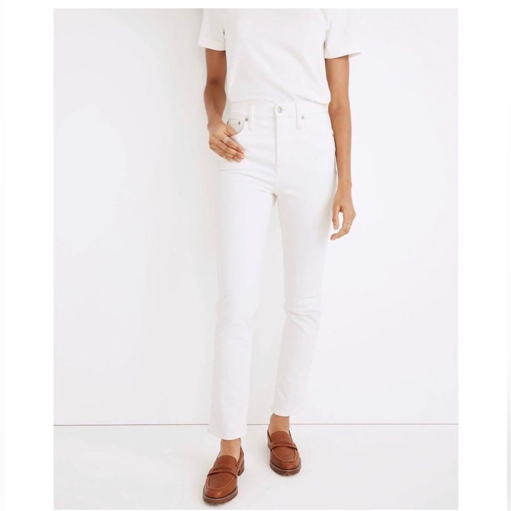 Madewell The Perfect Vintage Jean in Tile White, Size 24